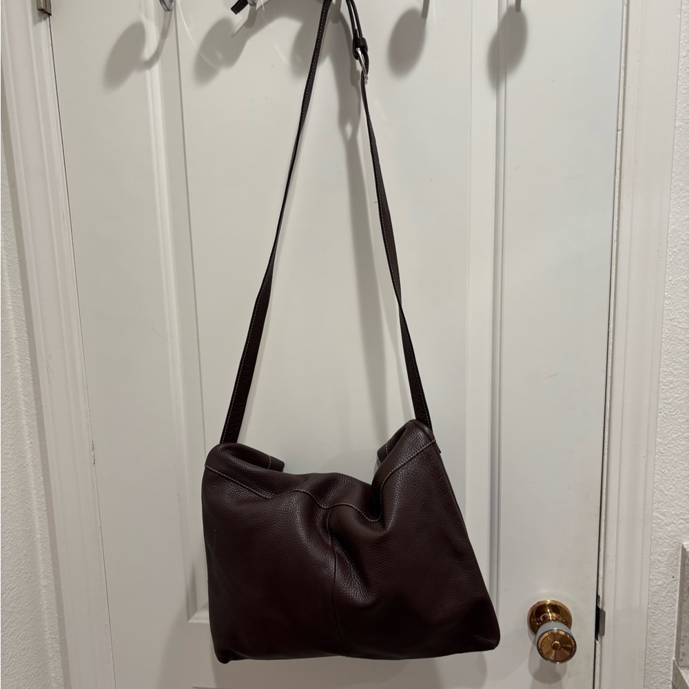 Brown Leather Shoulder Bag